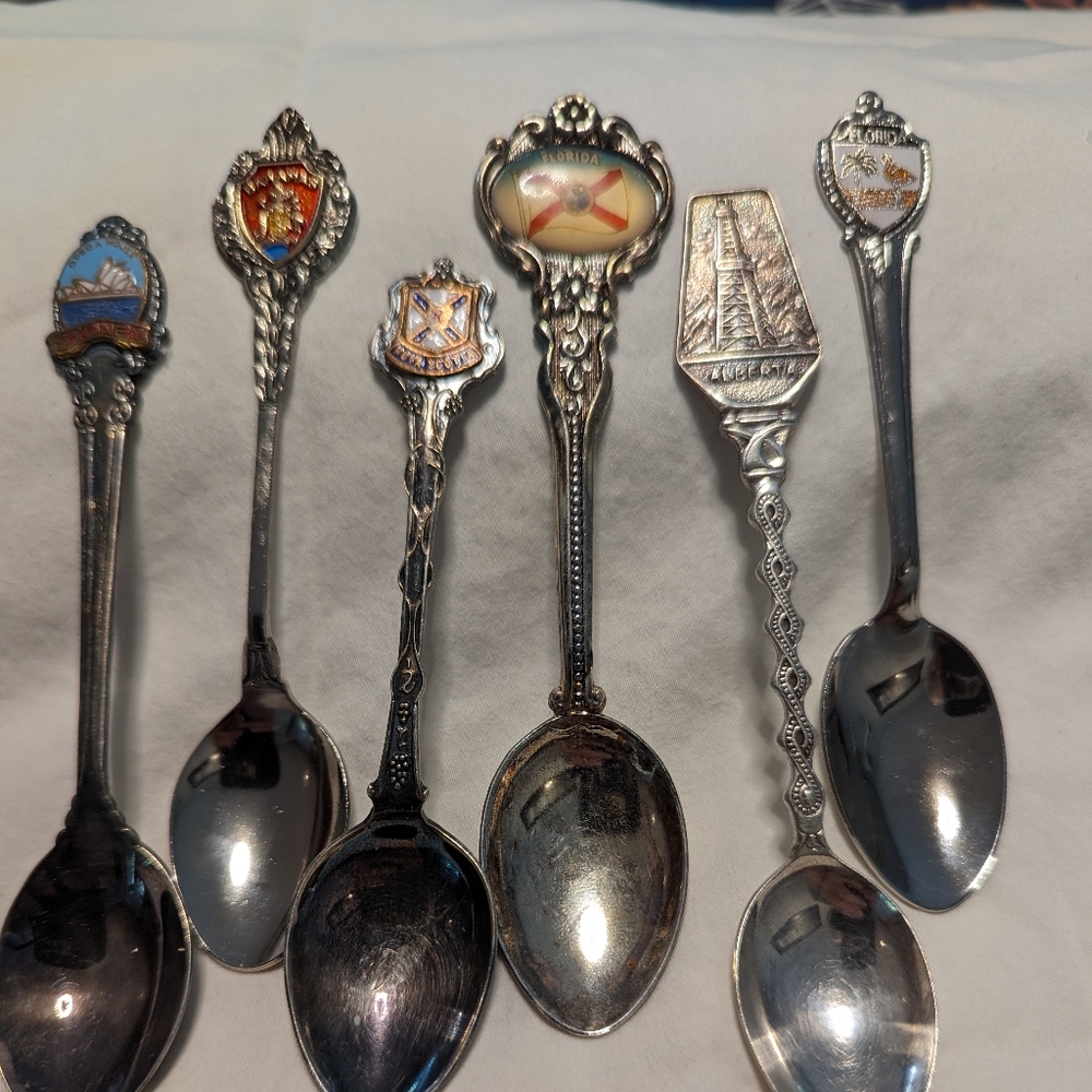 6 Souvenir Spoons.